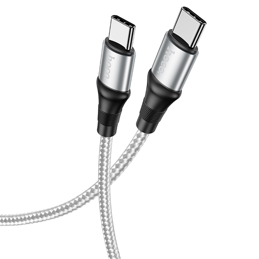 Кабель USB-C HOCO X50 Exquisito Type-C - Type-C, 5A, 2 м, серый фото