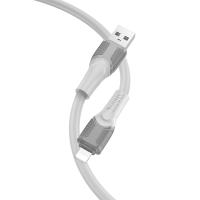 Кабель USB HOCO X106 Big bull USB - Lightning, 2.4А, 12W, 2 м, серый фото