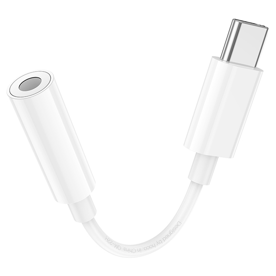 Переходник/Адаптер HOCO LS35 Type-C (m) - Jack 3,5 (f), 8.2 см, белый фото