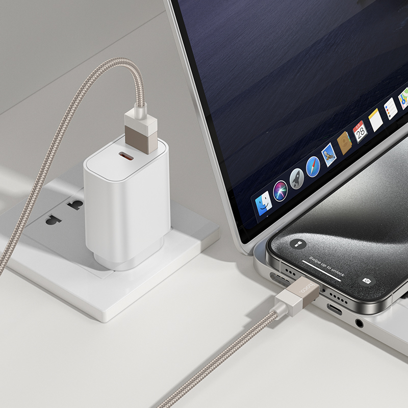Кабель USB HOCO X110 Honorific USB - Type-C, 3A, 1 м, золотой фото