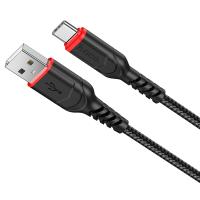 Кабель USB HOCO X59 Victory USB - Type-C, 3A, 1 м, черный фото