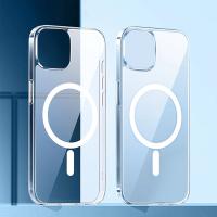 Чехол Clear Case пластиковый with MagSafe и Анимация для iPhone 12 Pro Max 6.7", прозрачный фото