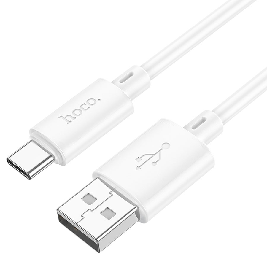 Кабель USB HOCO X88 Gratified USB - Type-C, 3A, 1 м, белый фото