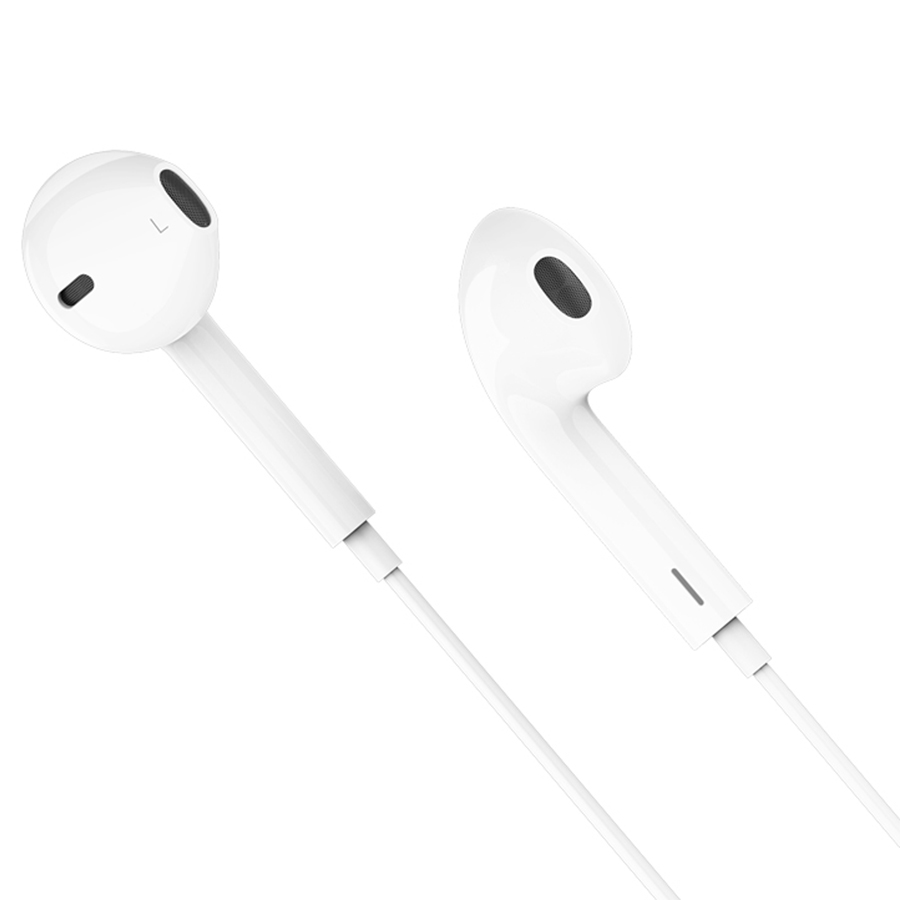 Проводные наушники HOCO M111 Primero, Lightning, 1.2 м, белый фото