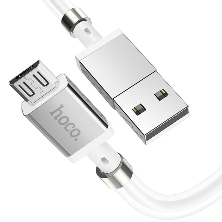 Кабель USB HOCO U91 Magic USB - MicroUSB, 2.4А, 1 м, белый оптом недорого с доставкой Кабель USB HOCO U91 Magic USB - MicroUSB, 2.4А, 1 м, белый фото