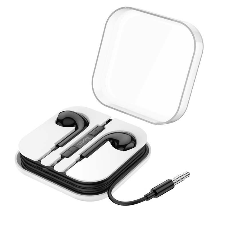 Проводные наушники HOCO M101 Max Crystal, Jack 3.5mm, 1.2 м, черный фото