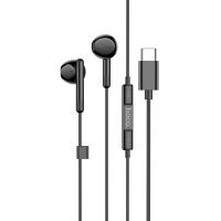 Проводные наушники HOCO M93 Wire control, Type-C, 1.2 м, черный фото
