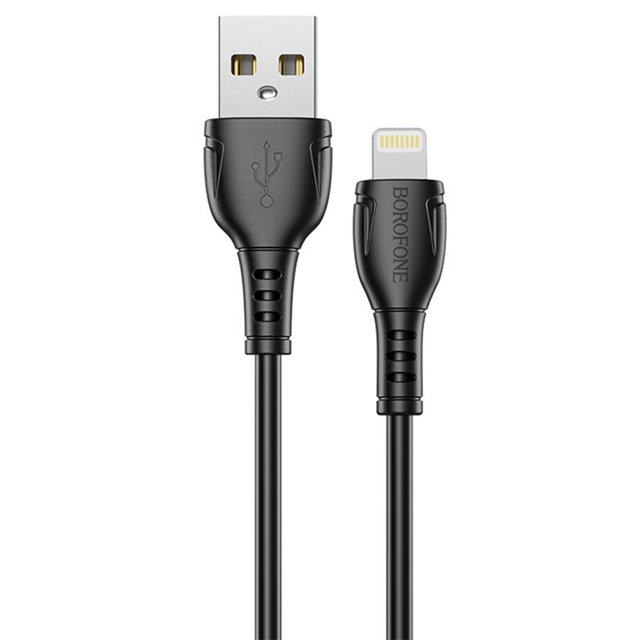 Кабель USB BOROFONE BX51 Triumph USB - Lightning, 2.4А, 1 м, черный оптом недорого с доставкой Кабель USB BOROFONE BX51 Triumph USB - Lightning, 2.4А, 1 м, черный фото