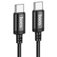 Кабель USB-C HOCO X91 Radiance Type-C - Type-C, 3A, 60W, 3 м, черный фото