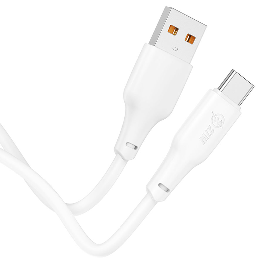 Кабель USB HOCO X93 Force USB - Type-C, 3A, 27W, 1 м, белый фото