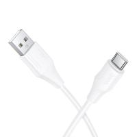 Кабель USB HOCO X124 Bien USB - Type-C, 3A, 1 м, белый фото