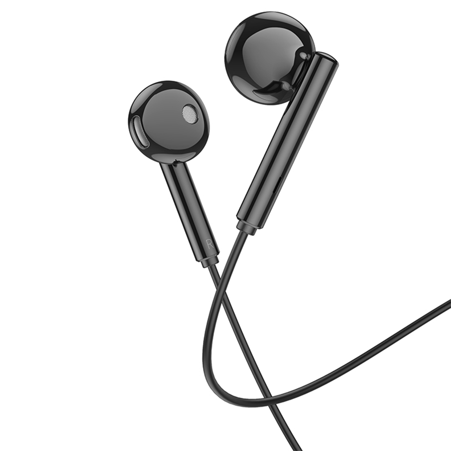 Проводные наушники BOROFONE BM82 Art music, Jack 3.5mm, 1.2 м, черный фото