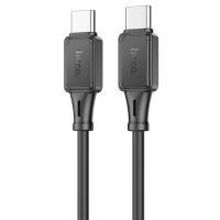 Кабель USB-C HOCO X101 Assistant Type-C - Type-C, 3A, 60W, 1 м, черный фото