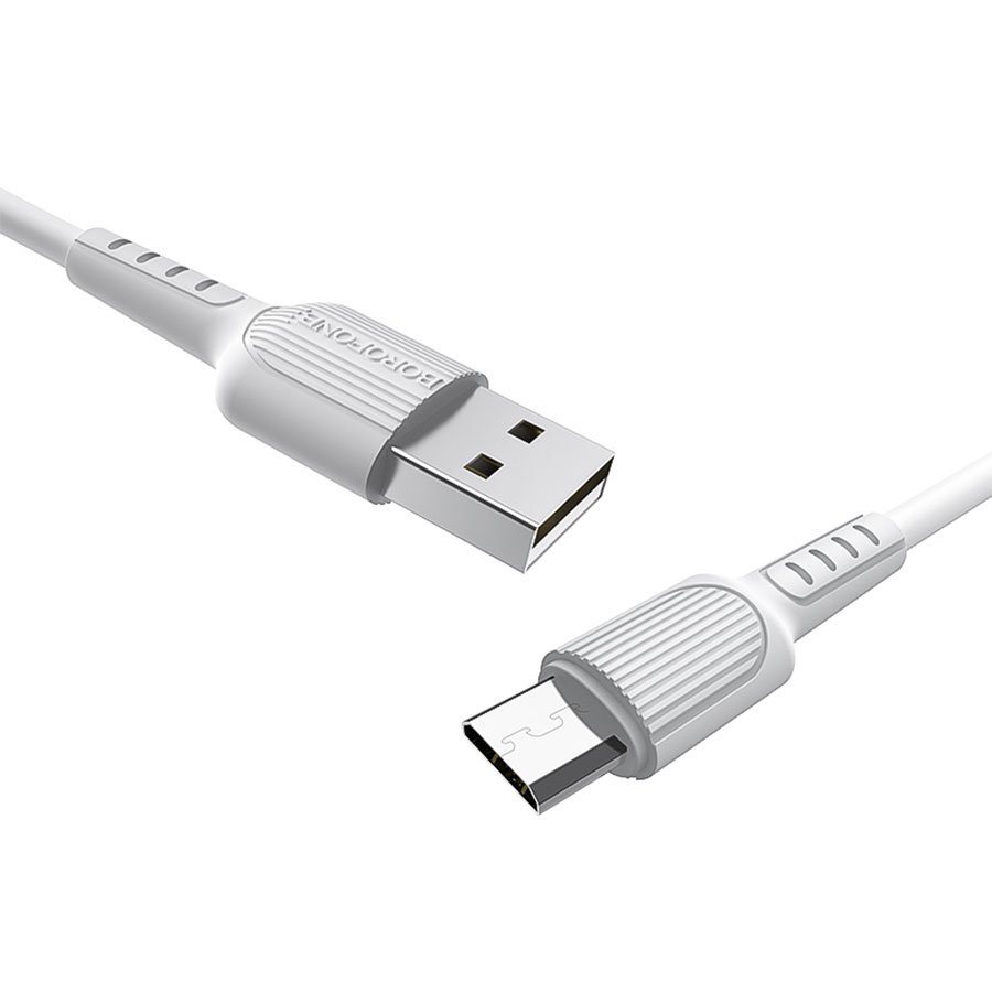 Кабель USB BOROFONE BX16 Easy USB - MicroUSB, 2А, 1 м, белый фото