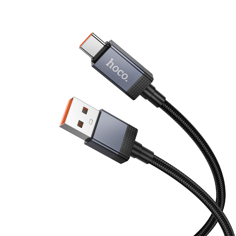 Кабель USB HOCO X118 Generous USB - Type-C, 5A, 1 м, черный фото