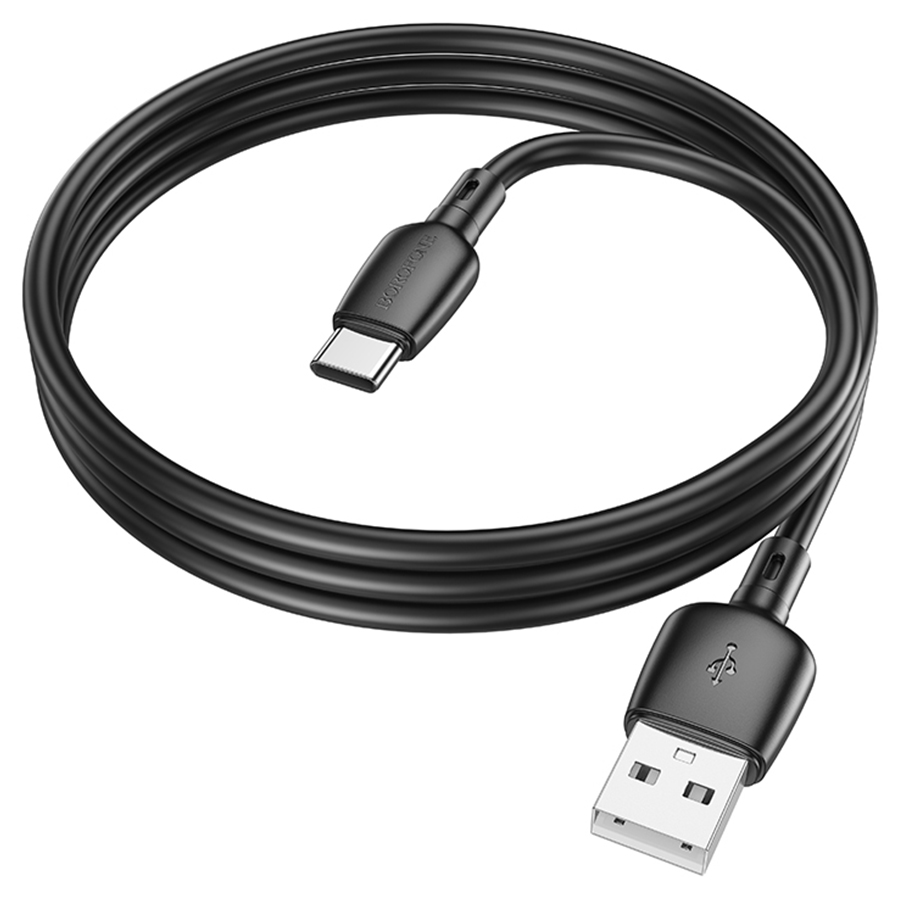 Кабель USB BOROFONE BX93 Super power USB - Type-C, 3A, 27W, 1 м, черный оптом недорого с доставкой Кабель USB BOROFONE BX93 Super power USB - Type-C, 3A, 27W, 1 м, черный фото
