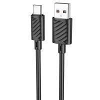 Кабель USB HOCO X88 Gratified USB - Type-C, 3A, 1 м, черный фото