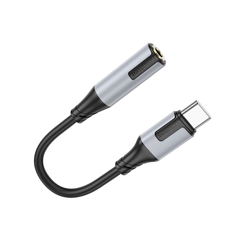 Переходник/Адаптер BOROFONE BV19 Creator Type-C (m) - Jack 3,5 (f), 15 см, черный фото