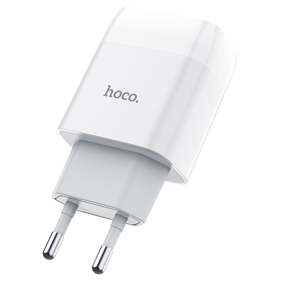 Сетевое зарядное устройство HOCO C73A Glorious 2xUSB, 2.4A, 10.8W, белый фото