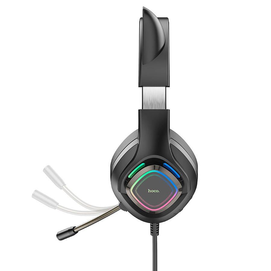 Проводные наушники HOCO W107 Cute cat, USB+Jack 3.5mm, 2 м, elf cat фото