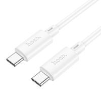 Кабель USB-C HOCO X88 Gratified Type-C - Type-C, 3A, 60W, 2 м, белый фото