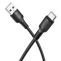 Кабель USB BOROFONE BX116 Certain USB - Type-C, 3A, 1 м, черный фото