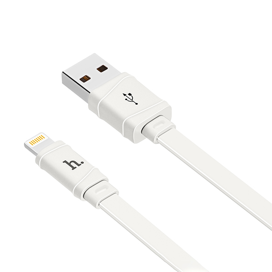 Кабель USB HOCO X5 Bambo USB - Lightning, 2.4А, 1 м, белый фото