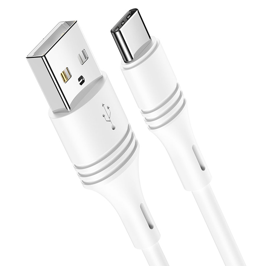 Кабель USB BOROFONE BX43 CoolJoy USB - Type-C, 3A, 1 м, белый оптом недорого с доставкой Кабель USB BOROFONE BX43 CoolJoy USB - Type-C, 3A, 1 м, белый фото