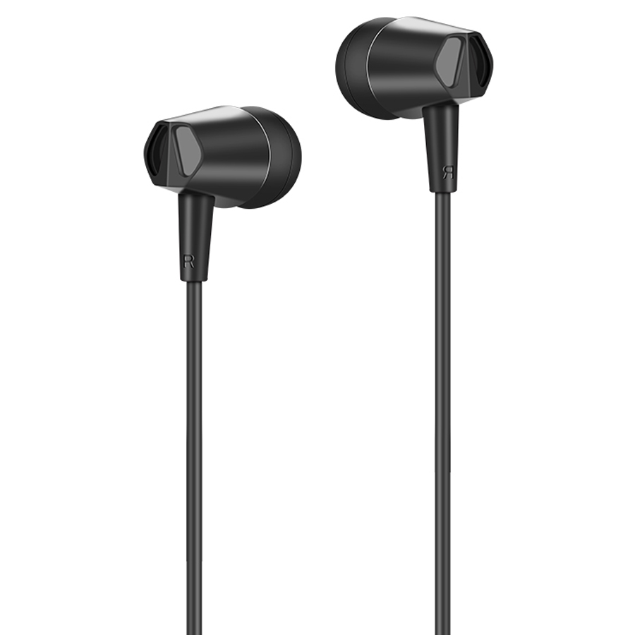 Проводные наушники HOCO M34 Honor, Jack 3.5mm, 1.2 м, черный фото