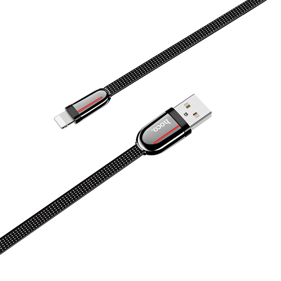 Кабель USB HOCO U74 Grand USB - Lightning, 2.4А, 1.2 м, черный оптом недорого с доставкой Кабель USB HOCO U74 Grand USB - Lightning, 2.4А, 1.2 м, черный фото