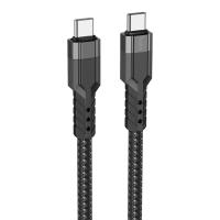 Кабель USB-C HOCO U110 Type-C - Type-C, 3A, 60W, 1.2 м, черный фото