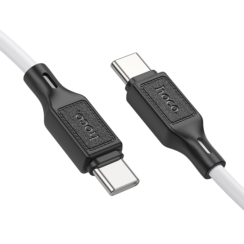 Кабель USB-C HOCO X90 Cool Type-C - Type-C, 3A, 60W, 1 м, белый фото