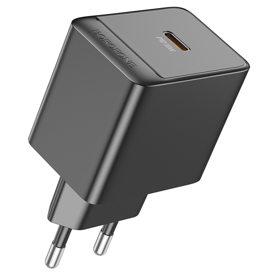 Сетевое зарядное устройство BOROFONE BAS15A Erudite 1xUSB-C, 30W, черный фото