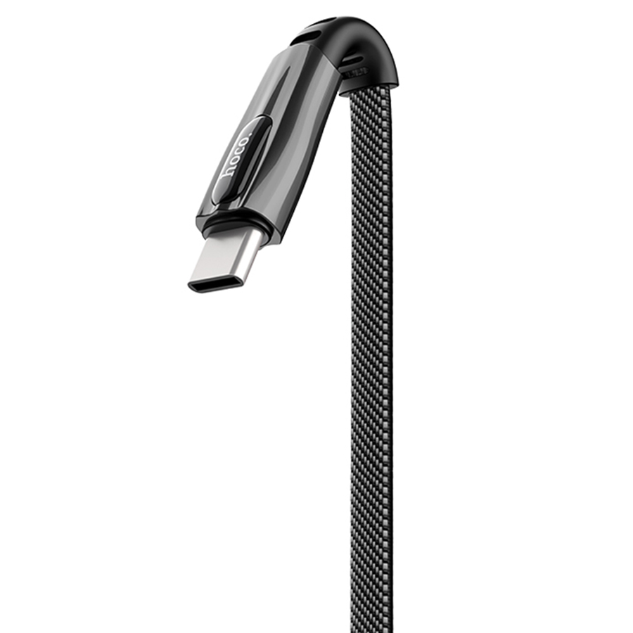 Кабель USB HOCO U70 Splendor USB - Type-C, 3A, 1.2 м, темно-серый оптом недорого с доставкой Кабель USB HOCO U70 Splendor USB - Type-C, 3A, 1.2 м, темно-серый фото