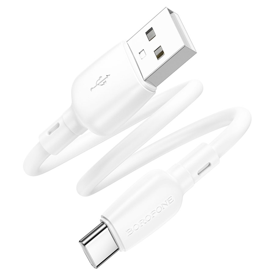 Кабель USB BOROFONE BX93 Super power USB - Type-C, 3A, 27W, 25 см, белый оптом недорого с доставкой Кабель USB BOROFONE BX93 Super power USB - Type-C, 3A, 27W, 25 см, белый фото