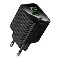 Сетевое зарядное устройство HOCO CS83A Excellent 1xUSB + 1xUSB-C, 3A, 20W, черный фото
