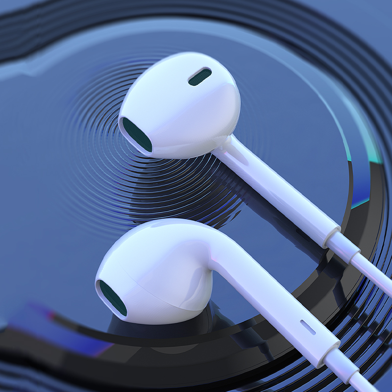 Проводные наушники BOROFONE BM100 Fuente, Type-C, 1.2 м, белый фото