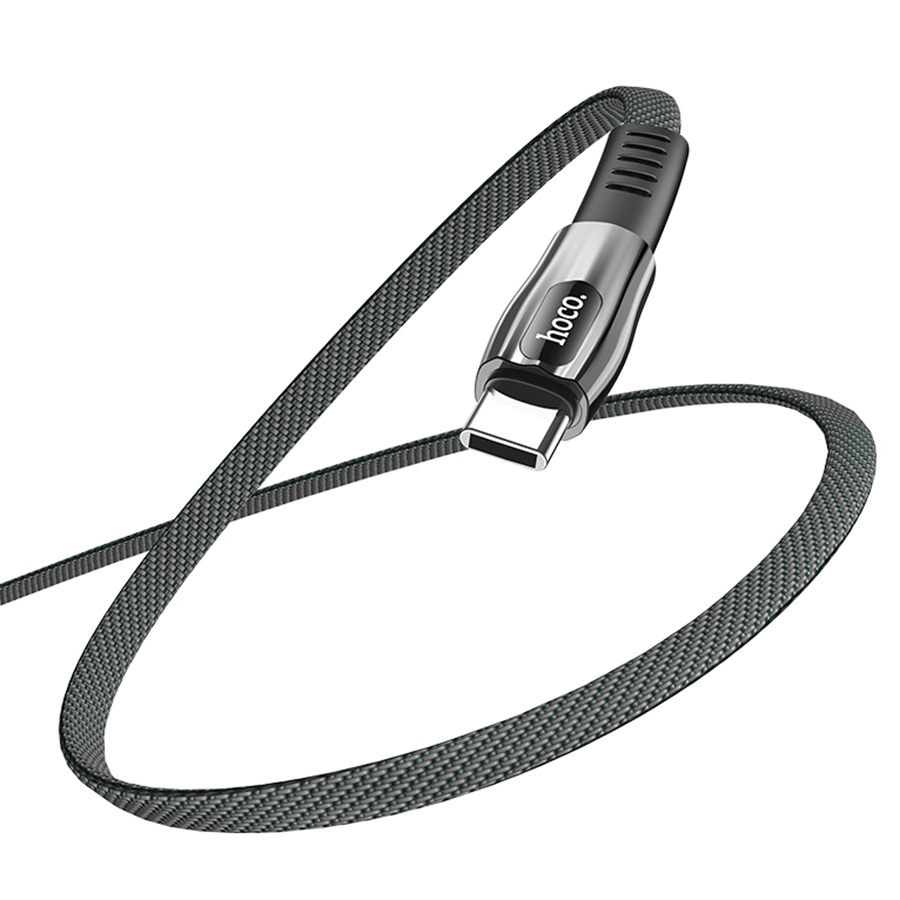 Кабель USB HOCO U70 Splendor USB - Type-C, 3A, 1.2 м, темно-серый оптом недорого с доставкой Кабель USB HOCO U70 Splendor USB - Type-C, 3A, 1.2 м, темно-серый фото