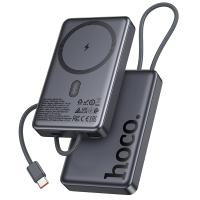 Портативный аккумулятор HOCO Q44 Origen, с беспроводной зарядкой, 20W, 10000 мА⋅ч, серый металлик фото