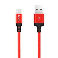 Кабель USB HOCO X14 Times speed USB - MicroUSB, 2А, 1 м, красный+черный фото