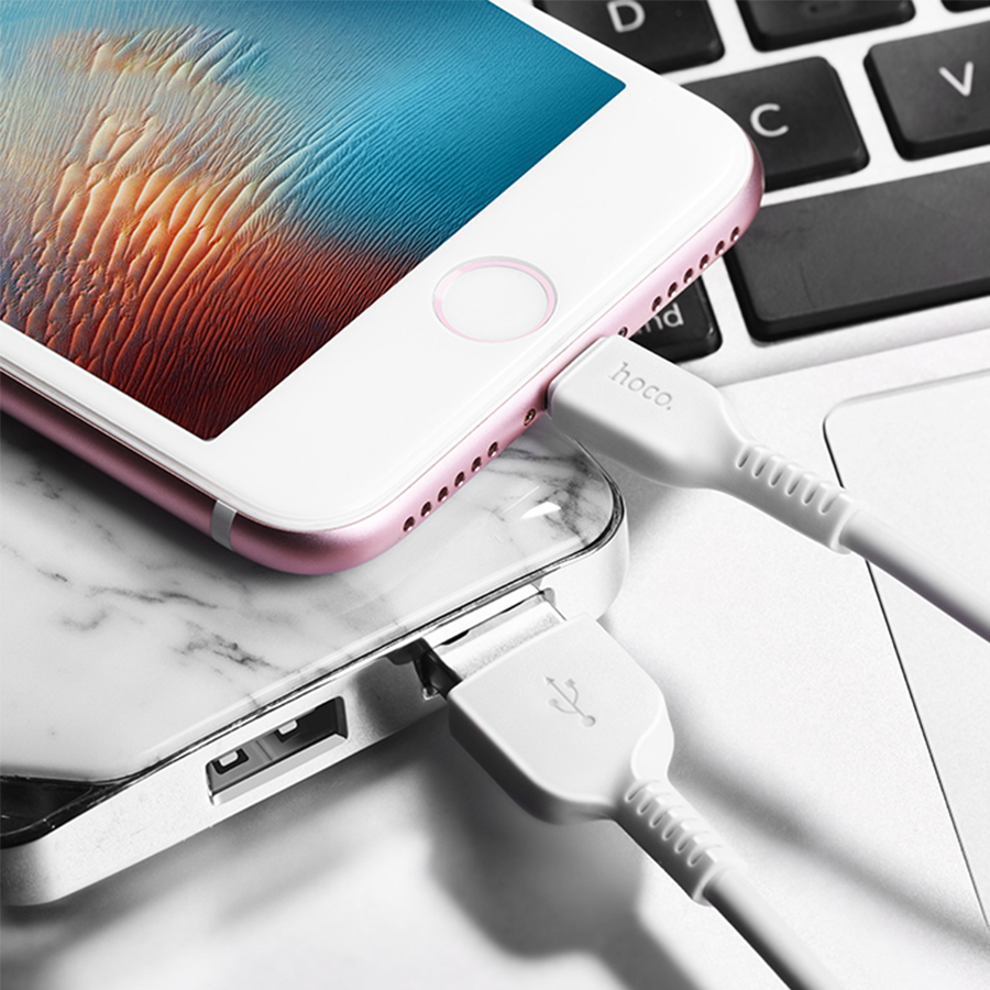 Кабель USB HOCO X13 Easy USB - Type-C, 2А, 1 м, белый фото