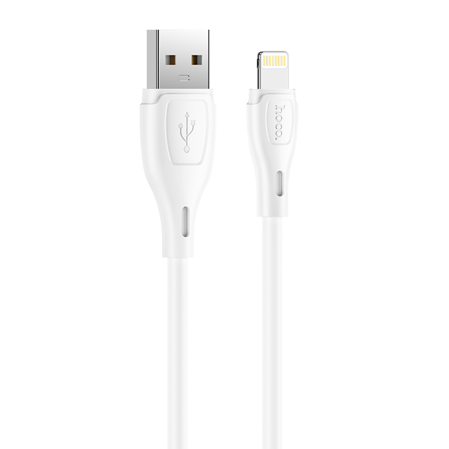 Кабель USB HOCO X61 Ultimate USB - Lightning, 2.4А, 1 м, белый фото