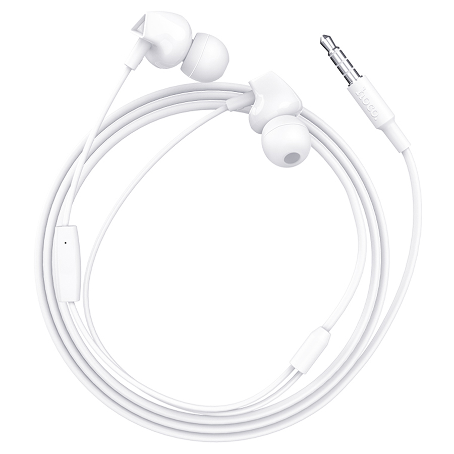 Проводные наушники HOCO M60 Perfect, Jack 3.5mm, 1.2 м, белый фото