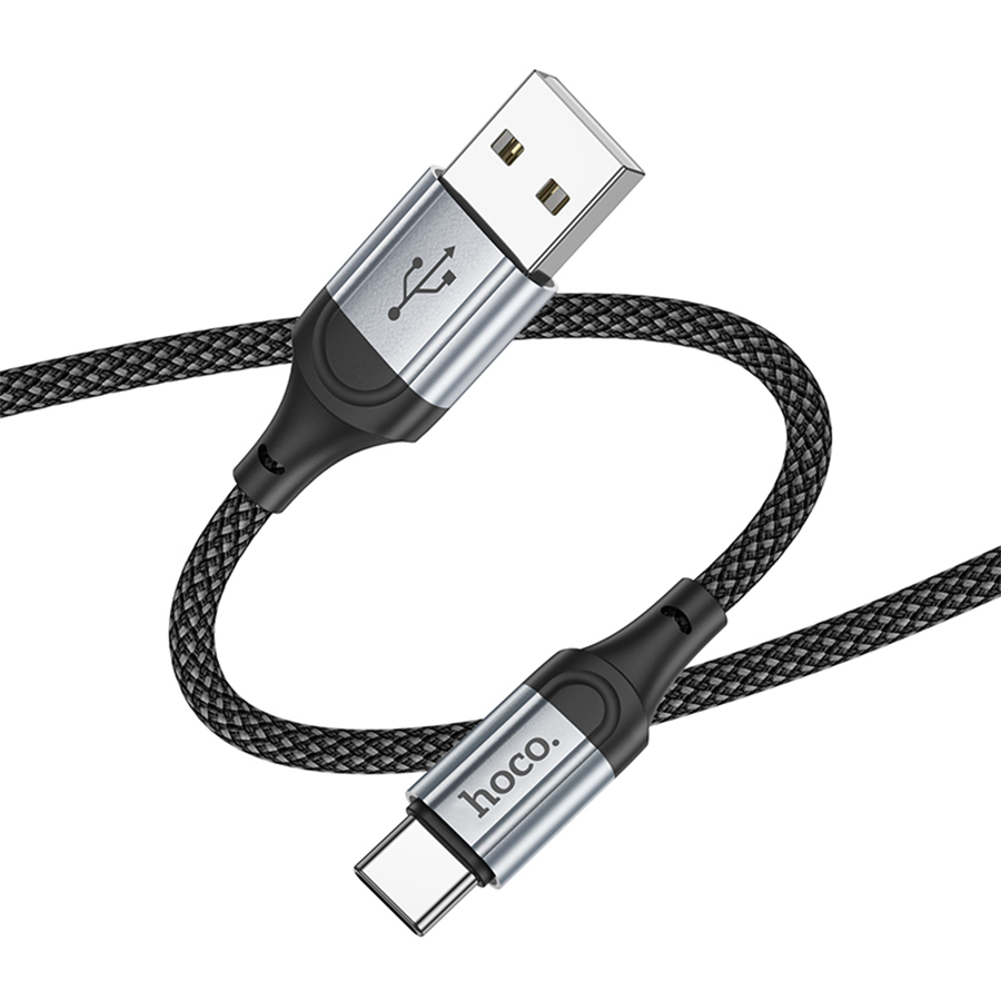 Кабель USB HOCO X102 Fresh USB - Type-C, 3A, 1 м, черный оптом недорого с доставкой Кабель USB HOCO X102 Fresh USB - Type-C, 3A, 1 м, черный фото