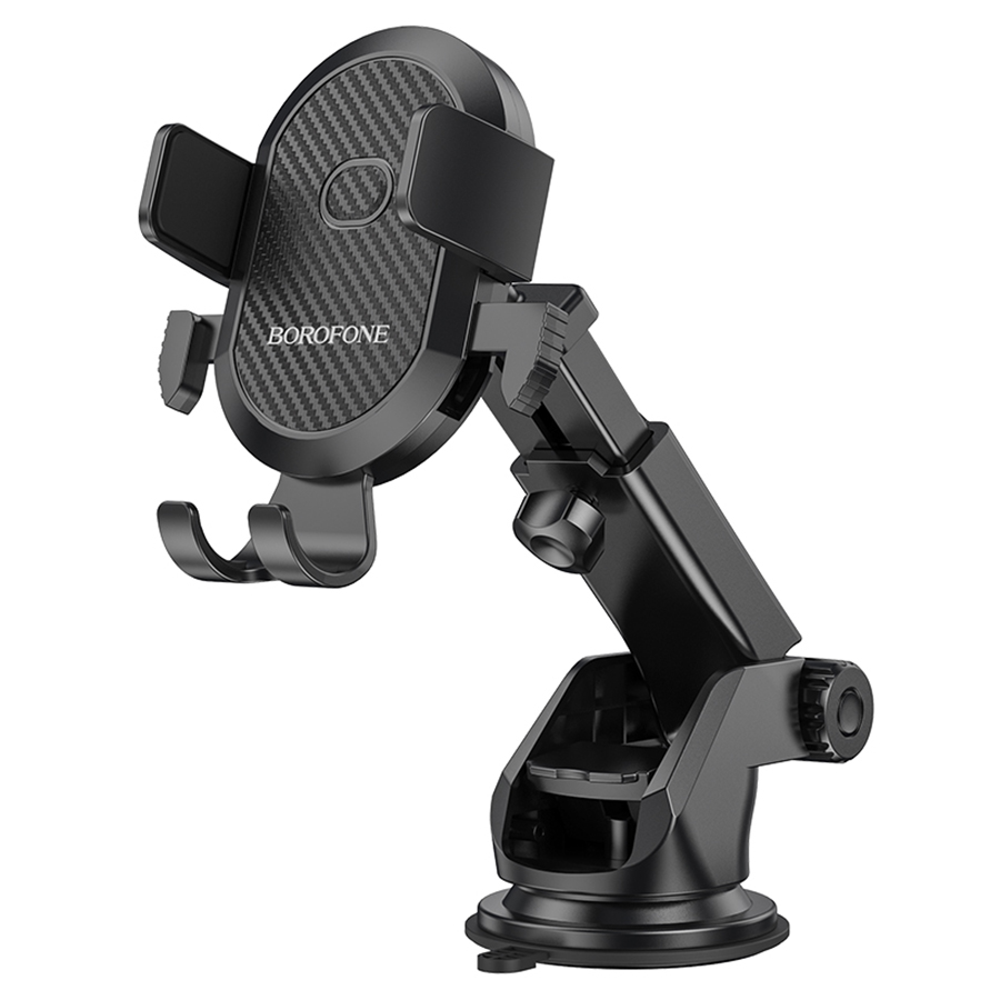 Автомобильный держатель BOROFONE BH39 Amazing, зажимной, на приборная панель/лобовое стекло, черный фото