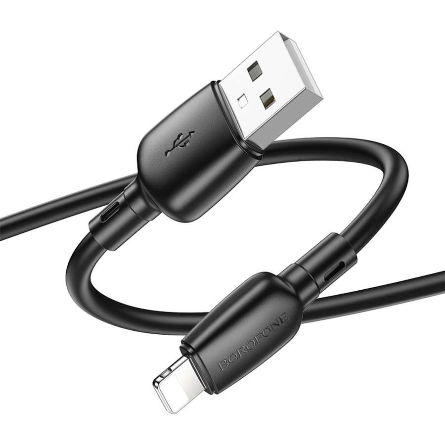 Кабель USB BOROFONE BX93 Super power USB - Lightning, 2.4А, 1 м, черный оптом недорого с доставкой Кабель USB BOROFONE BX93 Super power USB - Lightning, 2.4А, 1 м, черный фото