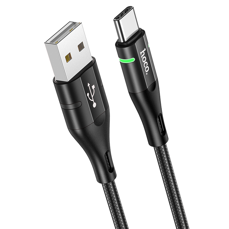 Кабель USB HOCO U93 Shadow USB - Type-C, 2.4А, 1.2 м, черный оптом недорого с доставкой Кабель USB HOCO U93 Shadow USB - Type-C, 2.4А, 1.2 м, черный фото