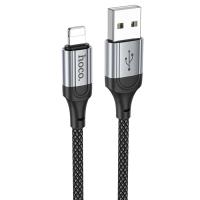 Кабель USB HOCO X102 Fresh USB - Lightning, 2.4А, 1 м, черный оптом недорого с доставкой Кабель USB HOCO X102 Fresh USB - Lightning, 2.4А, 1 м, черный фото