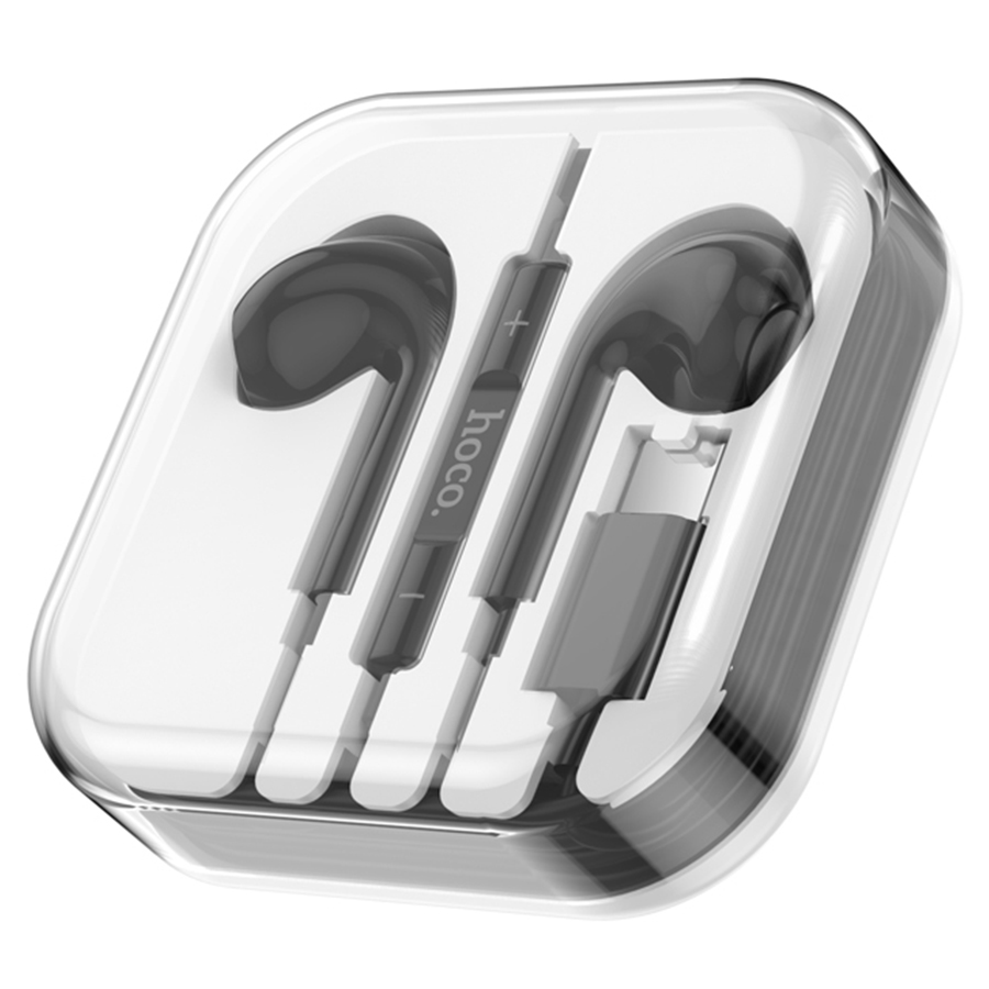 Проводные наушники HOCO M101 Max Crystal, Type-C, 1.2 м, черный фото