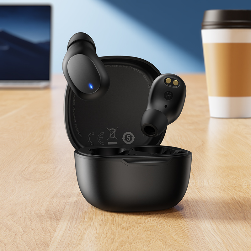 Беспроводные наушники TWS BOROFONE BW97 Clear, Bluetooth 5.4, черный фото